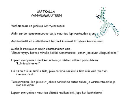 Matkalla vanhemmuuteen